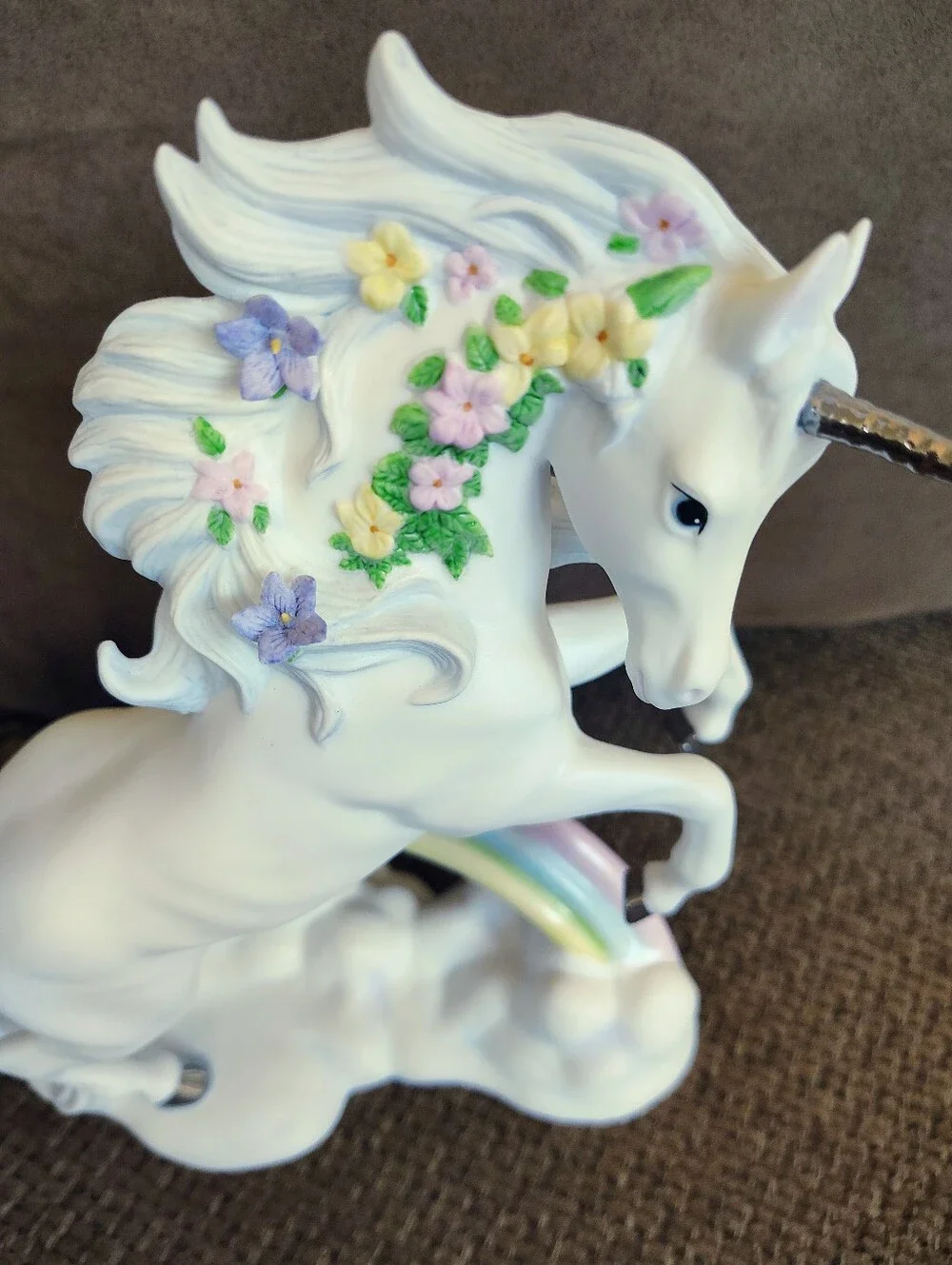 VTG Princeton Gallery “Love’s Rainbow” Fine Porcelain Unicorn Figurine 1996